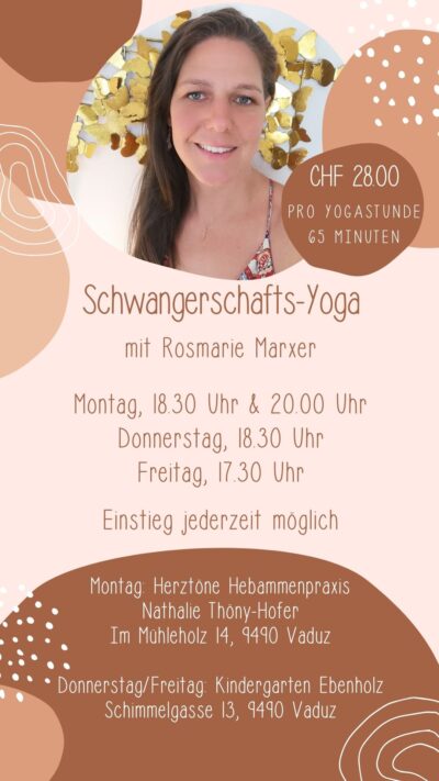 Schwangerschaftsyoga mit Rosmarie in Vaduz 1